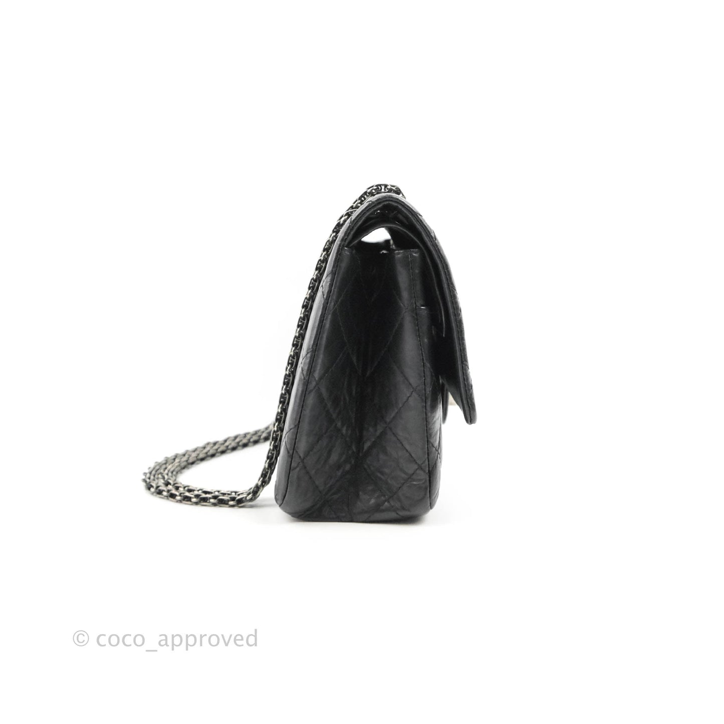 Chanel Reissue 226 Quilted Flap Black Aged Calfskin Ruthenium Hardware