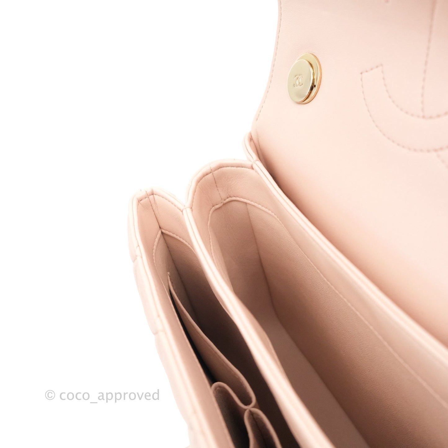 Chanel Small Trendy CC Light Pink Lambskin Gold Hardware