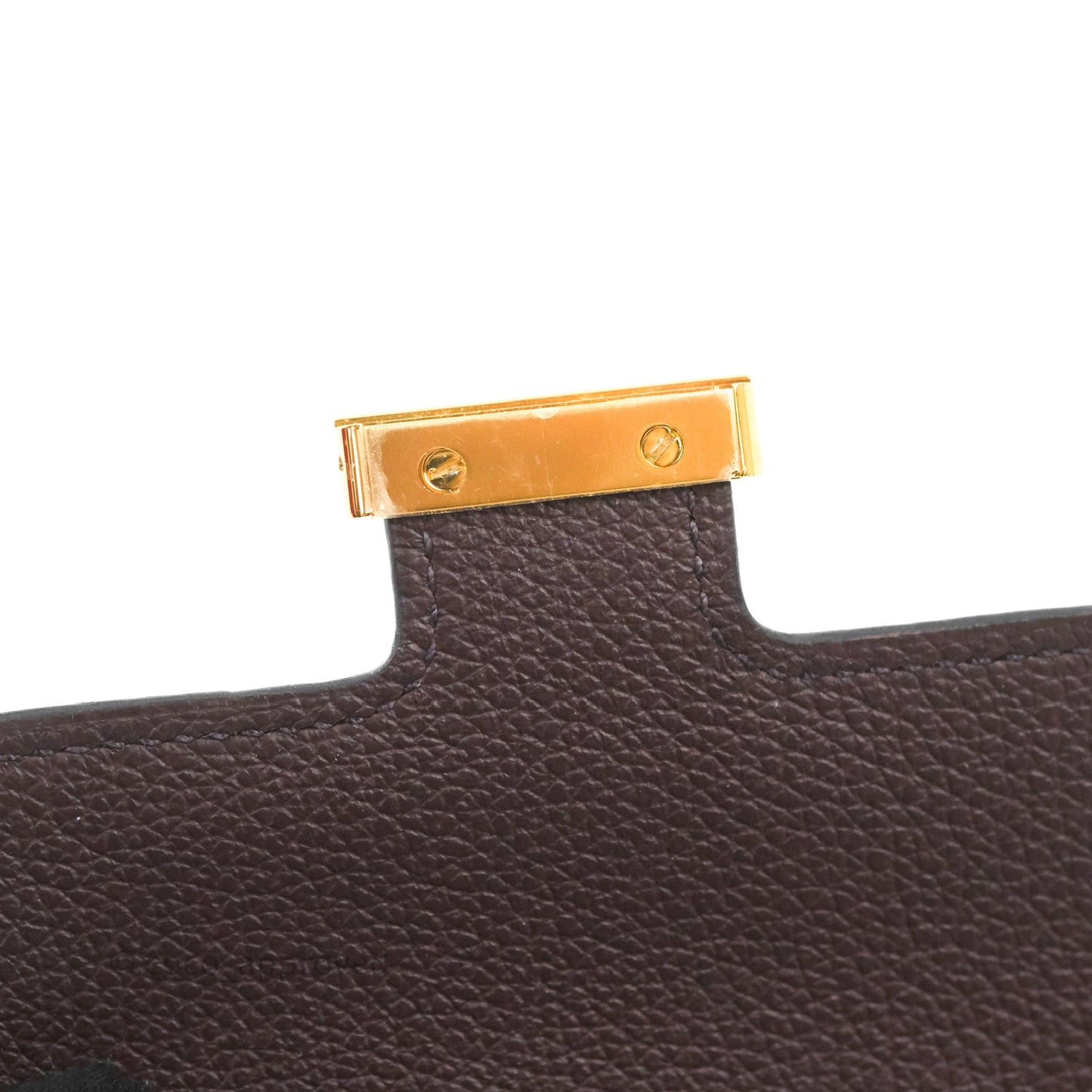 Hermès Constance Slim Wallet Rouge Sellier Evercolor Gold Hardware