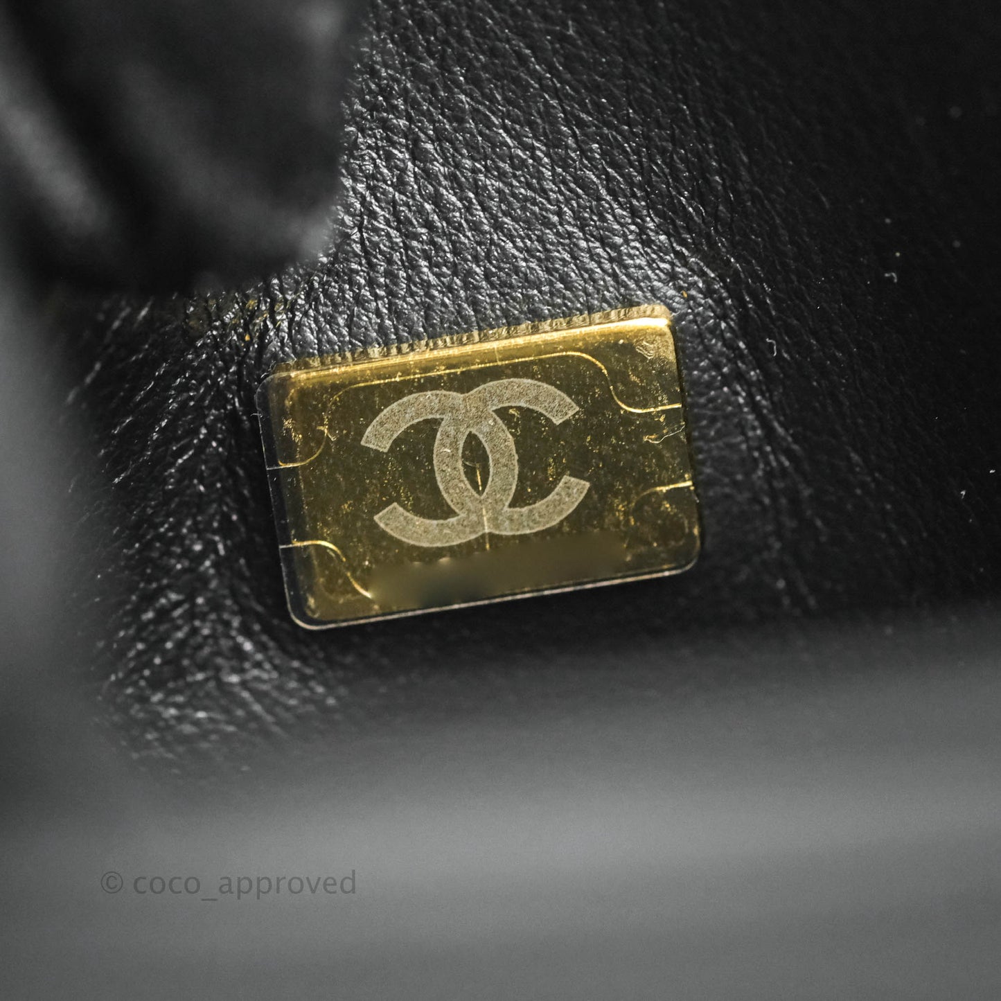 Chanel Small Trendy CC Black Lambskin Gold Hardware