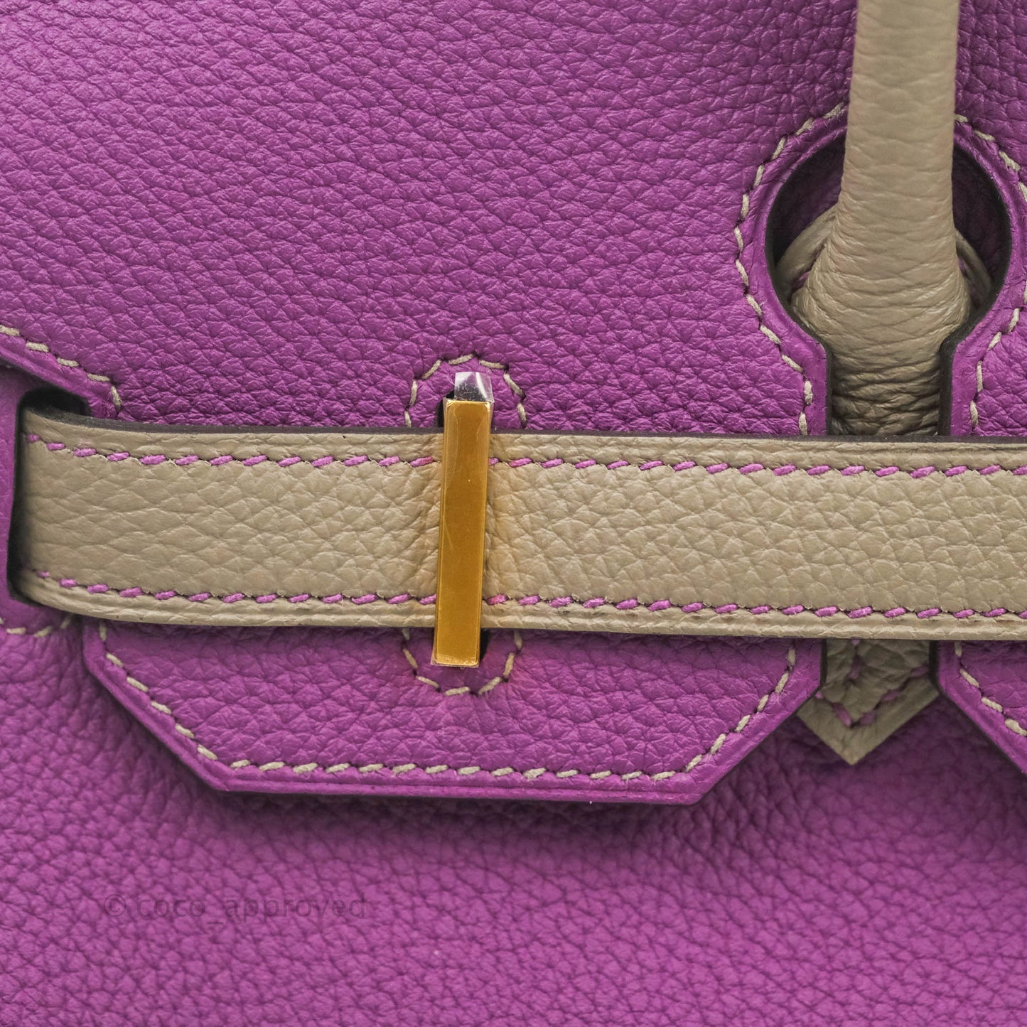 Hermès Birkin 30 Special Order Anemone P9 Gris Asphalt M8 Togo Gold Hardware