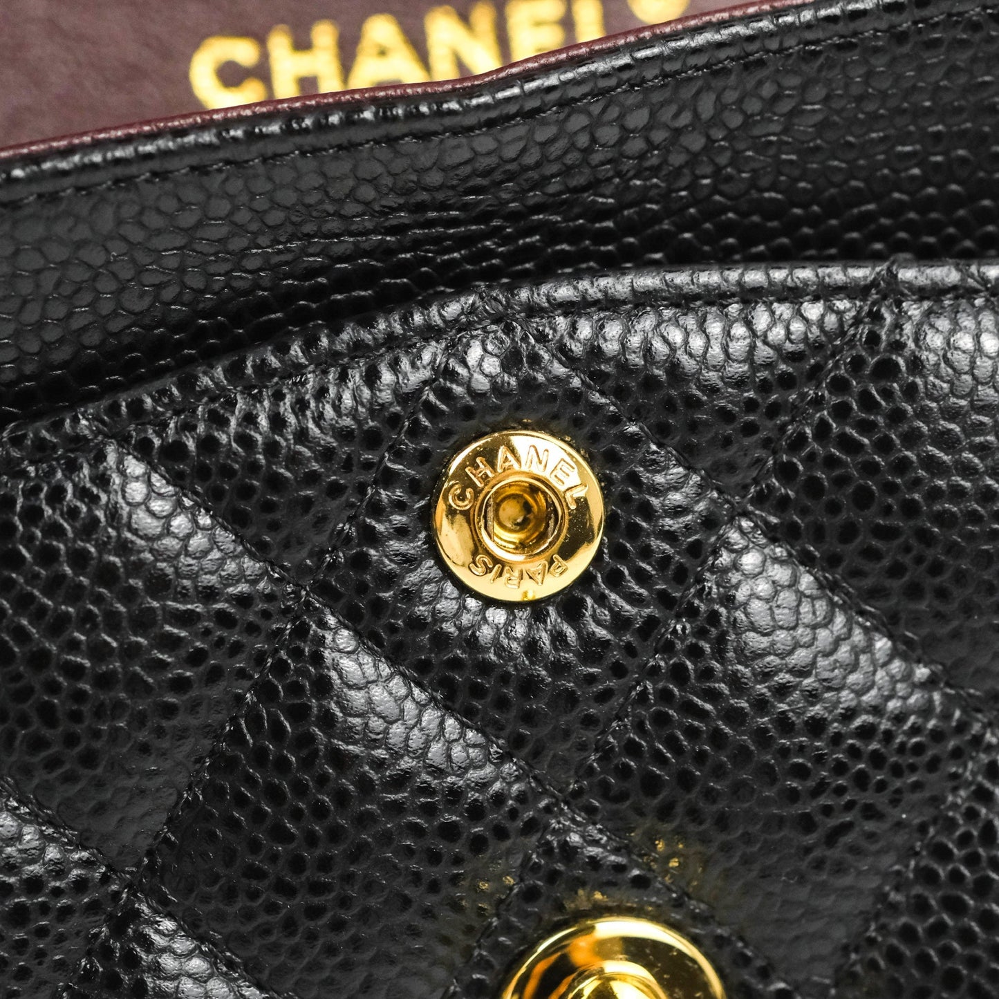 Chanel S/M Small Classic Quilted Flap Black Caviar Gold Hardware