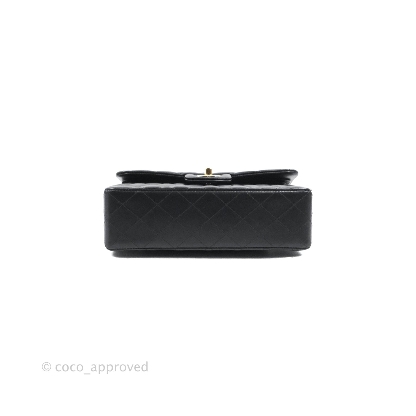 Chanel Small Classic Quilted Flap Black Lambskin Gold Hardware