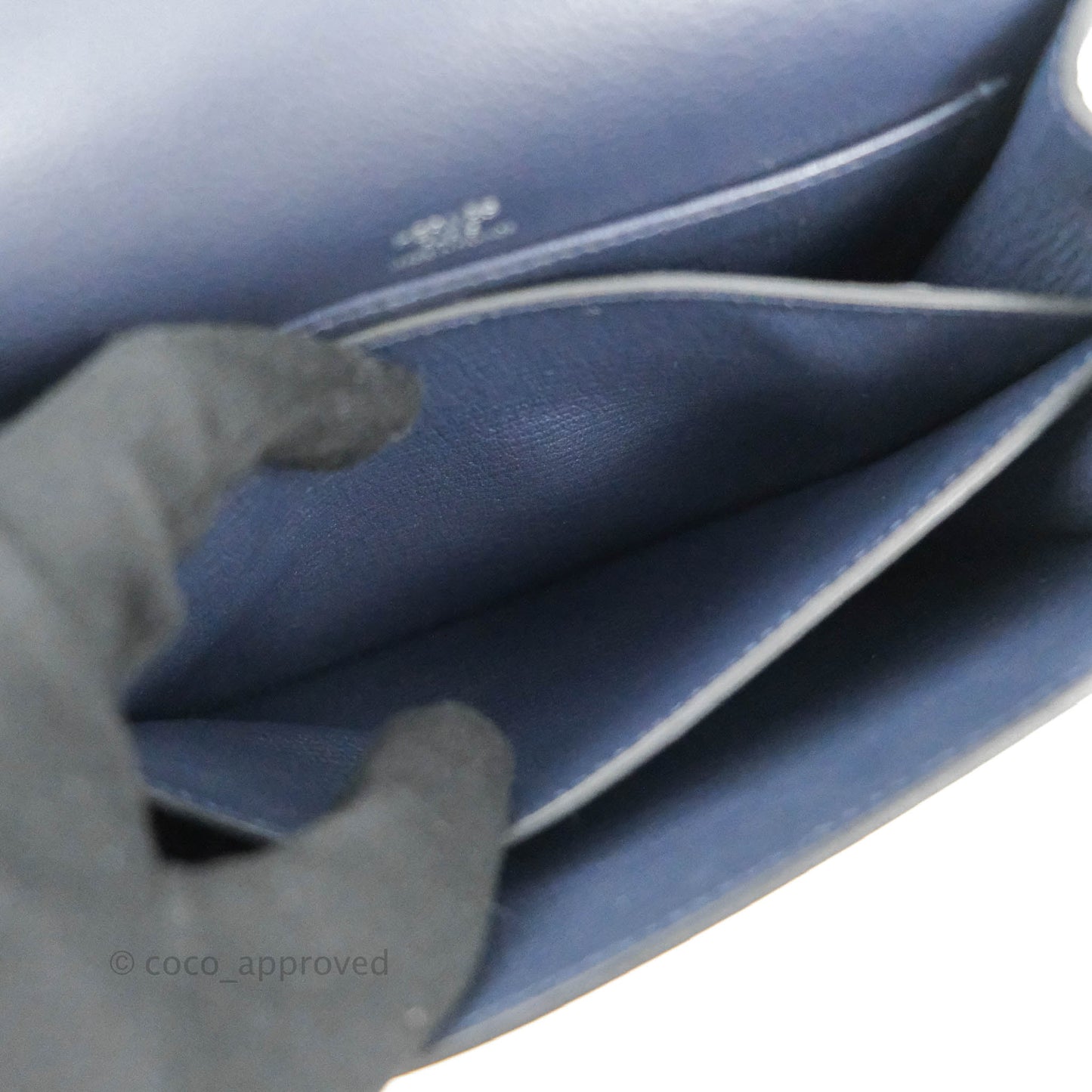 Hermès Roulis Mini 18 Bleu Nuit Evercolor Palladium Hardware