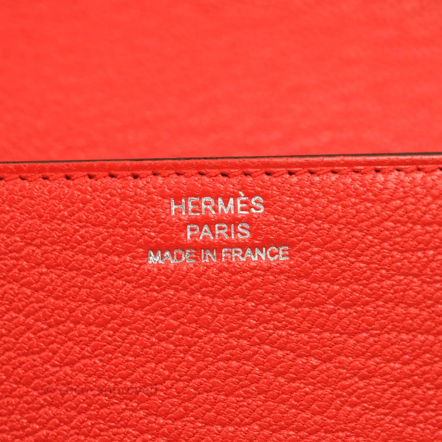 Hermès Roulis Slim Wallet Capucine Palladium Hardware