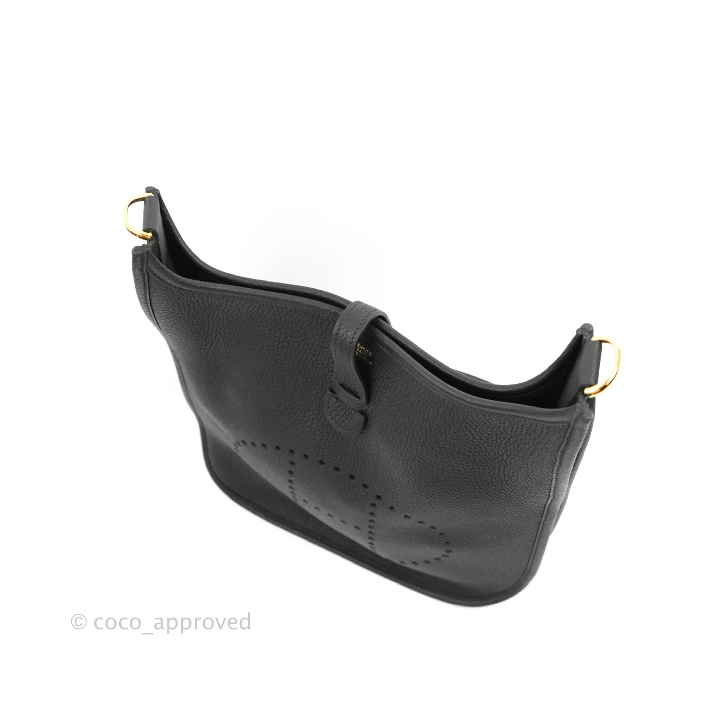 Hermes Evelyne III 29 Black Clemence Gold Hardware