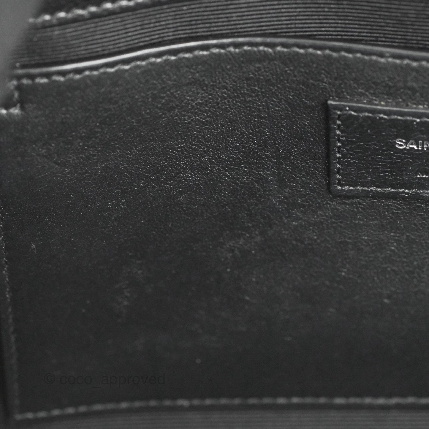 Saint Laurent Medium Classic Monogram Kate Black Grained Calfskin