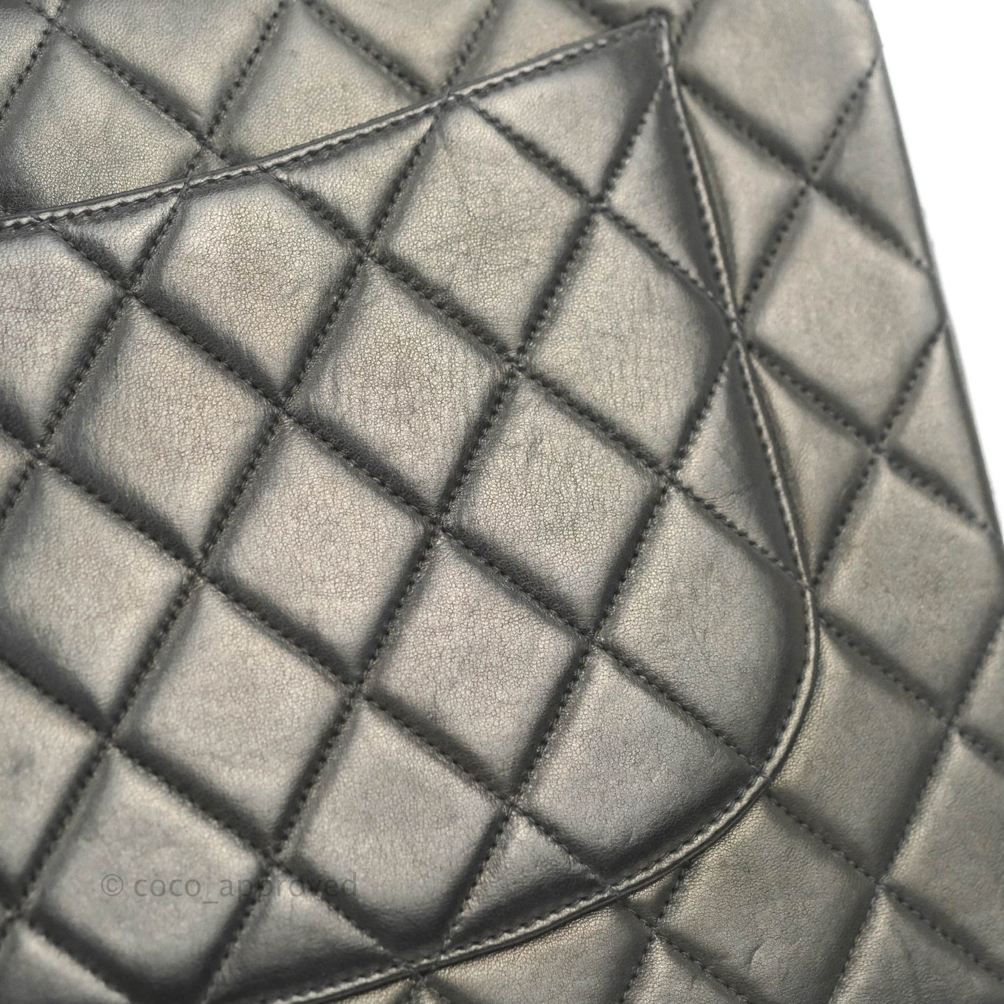 Chanel Vintage Jumbo Single Flap Black Lambskin 24K Gold Hardware