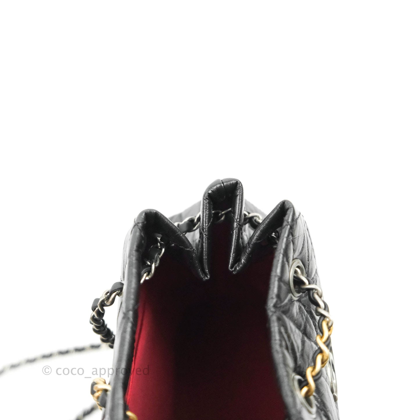 Chanel Small Gabrielle Backpack Black Aged Calfskin