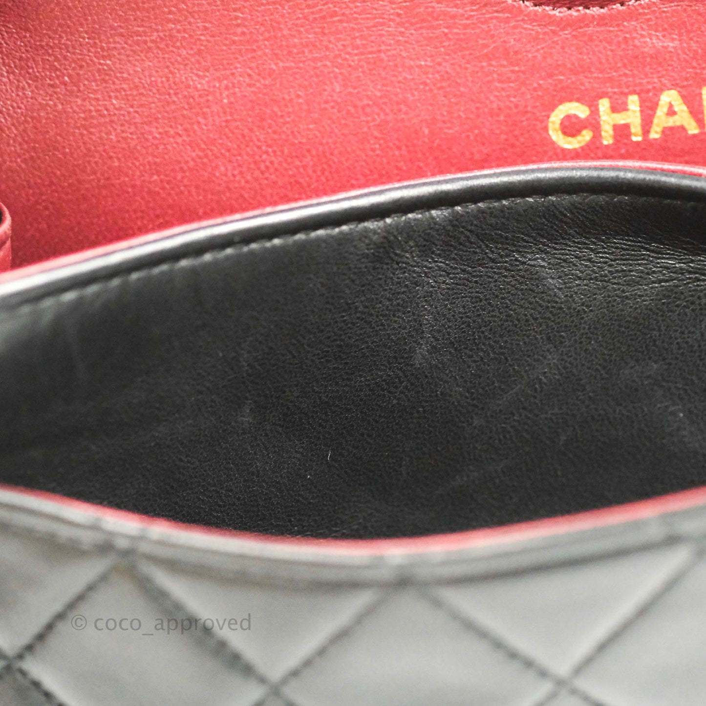 Chanel Classic Vintage Small S/M Flap Black Lambskin 24K Gold Hardware