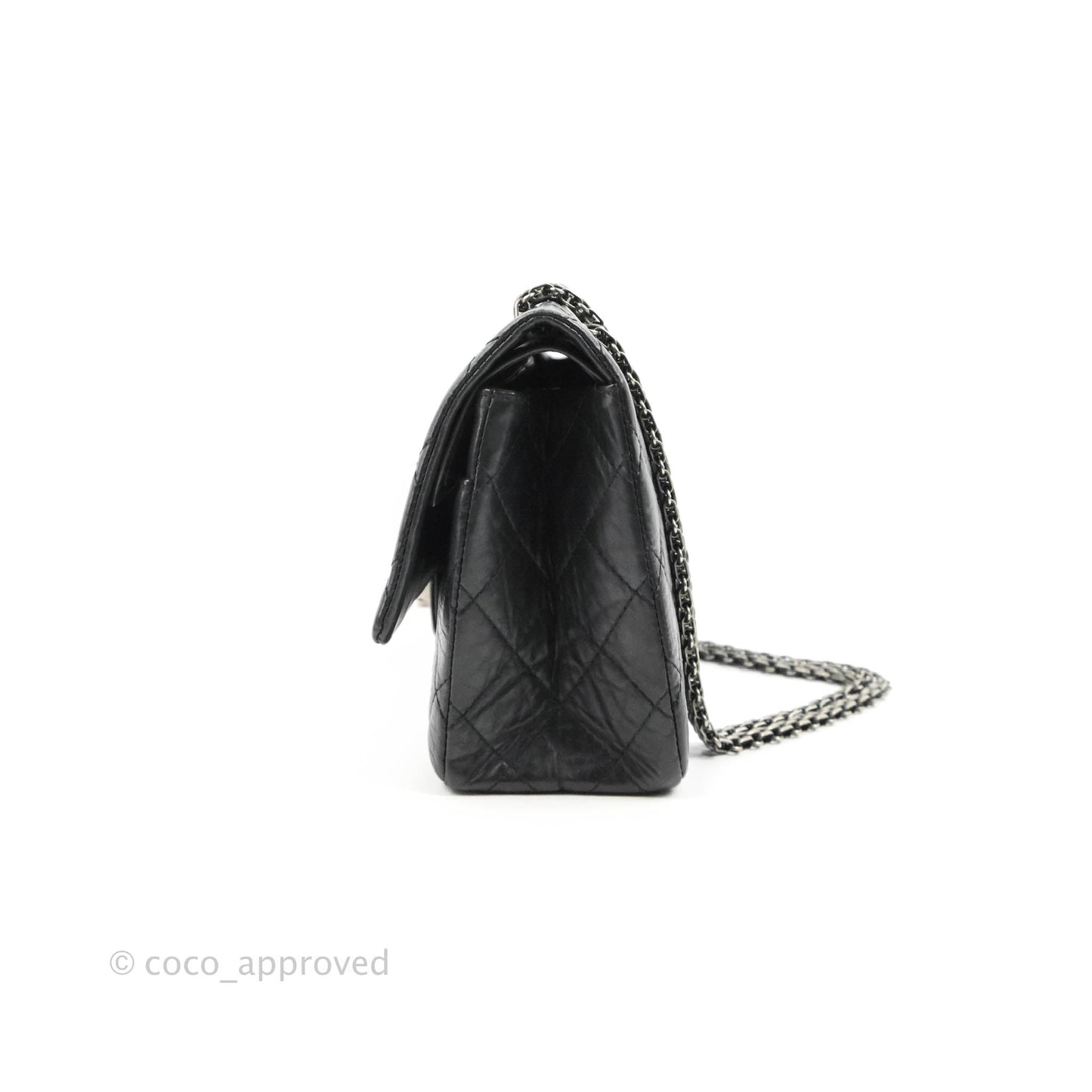 Chanel Reissue 226 Quilted Flap Black Aged Calfskin Ruthenium Hardware