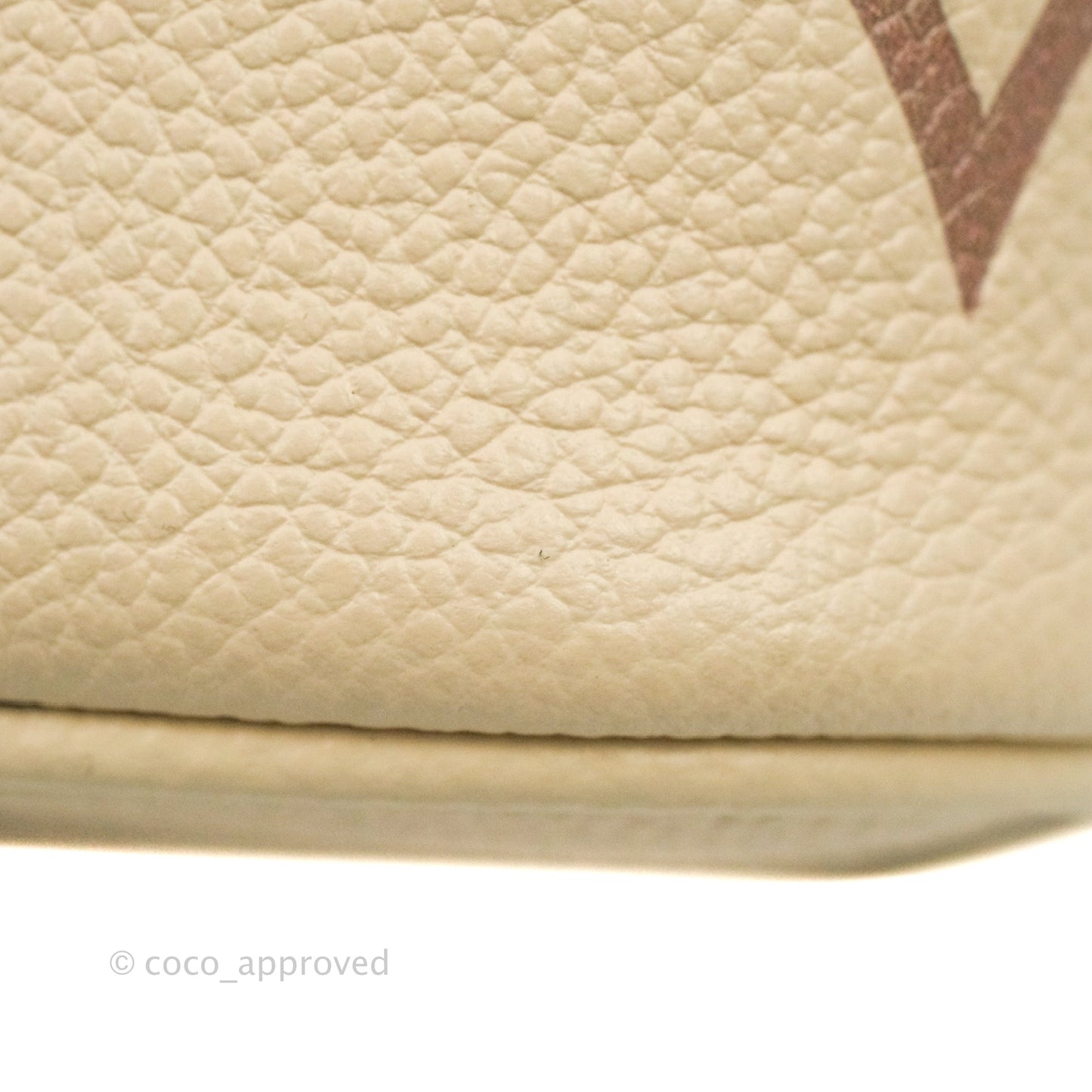 Louis Vuitton Empreinte Monogram Giant Vanity PM Creme Bois De Rose