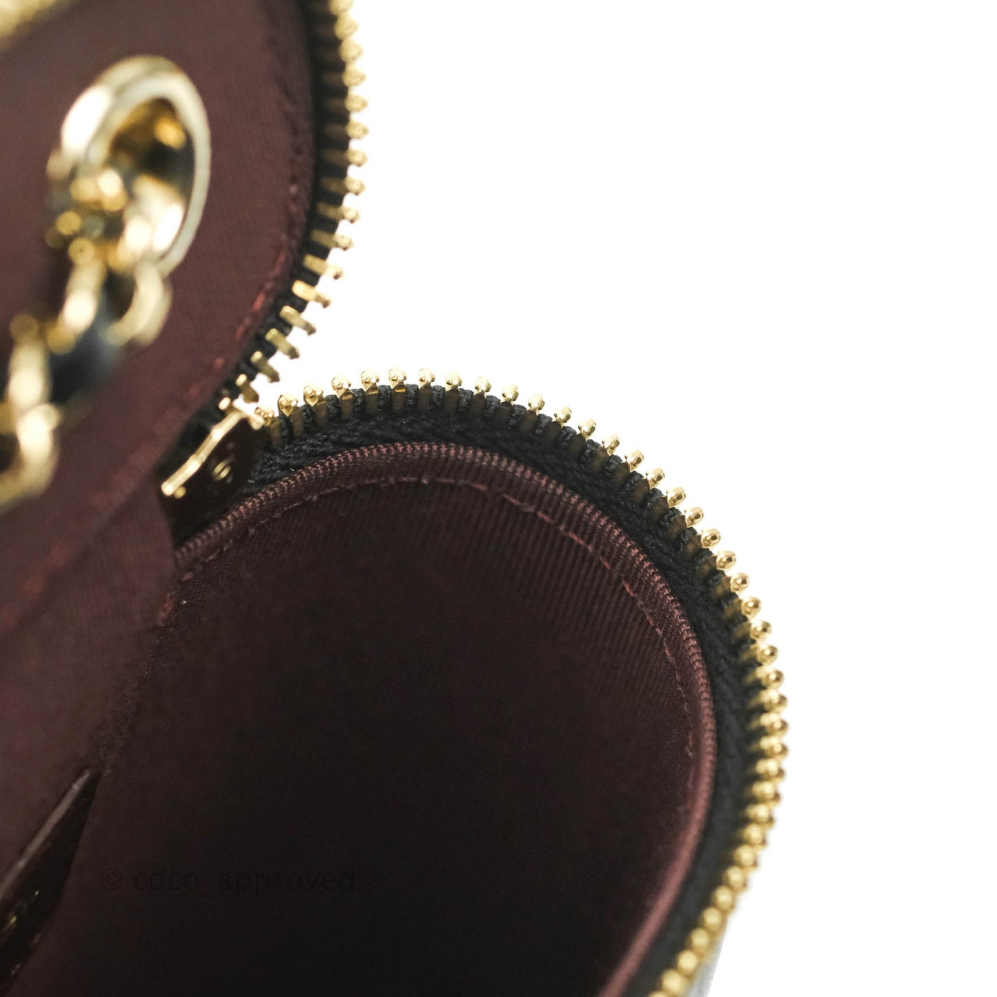 Chanel Classic Mini Vanity With Chain Black Lambskin Gold Hardware