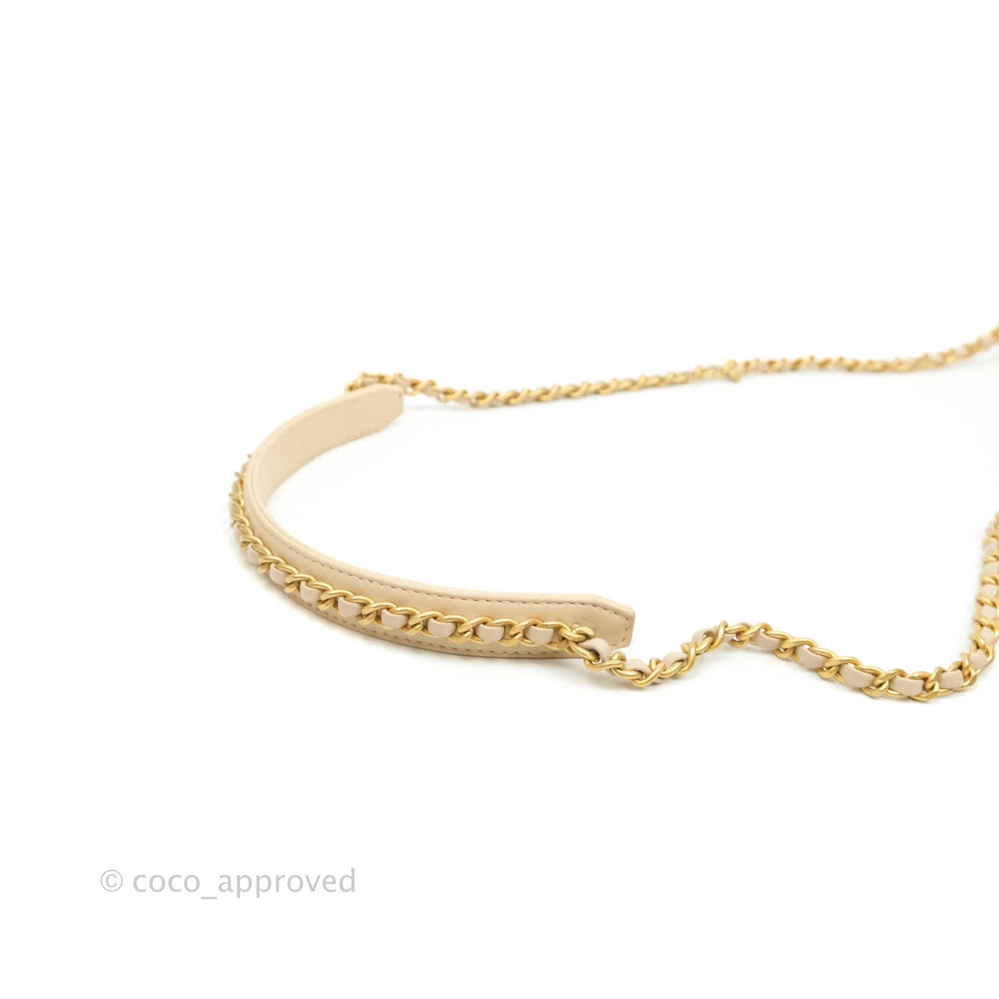 Chanel Small Gold Top Handle Bag Light Beige Lambskin Aged Gold Hardware