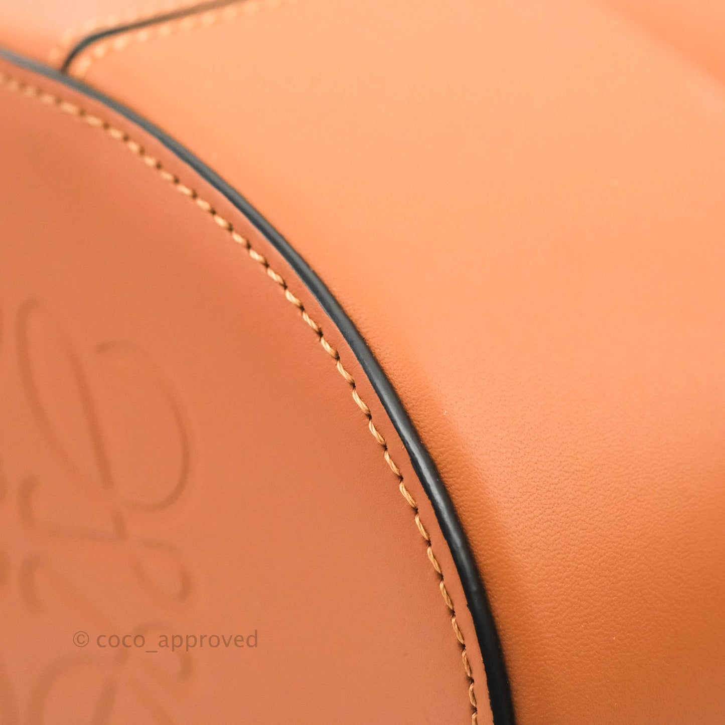 Loewe Small Balloon Bucket Bag Tan Calfskin