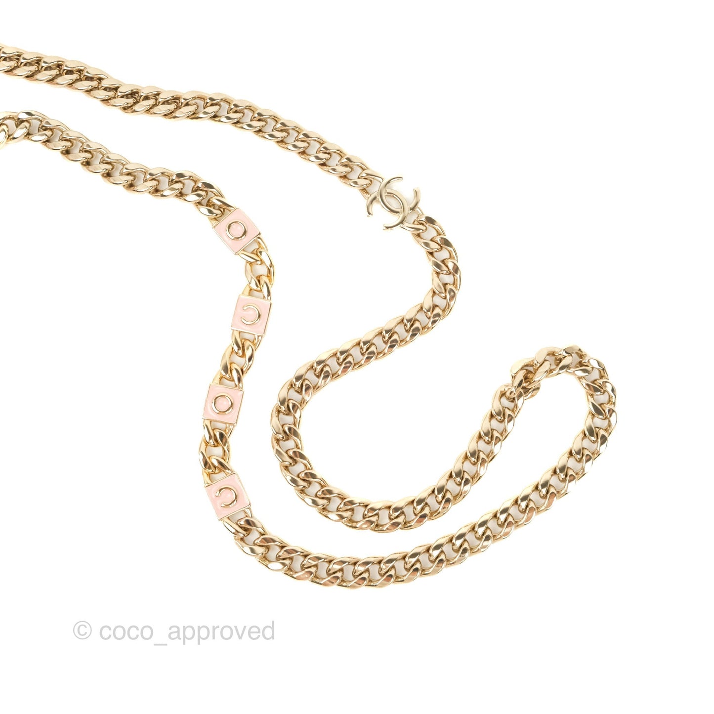 Chanel Mini Vanity With Coco Chain Light Pink Lambskin Gold Hardware