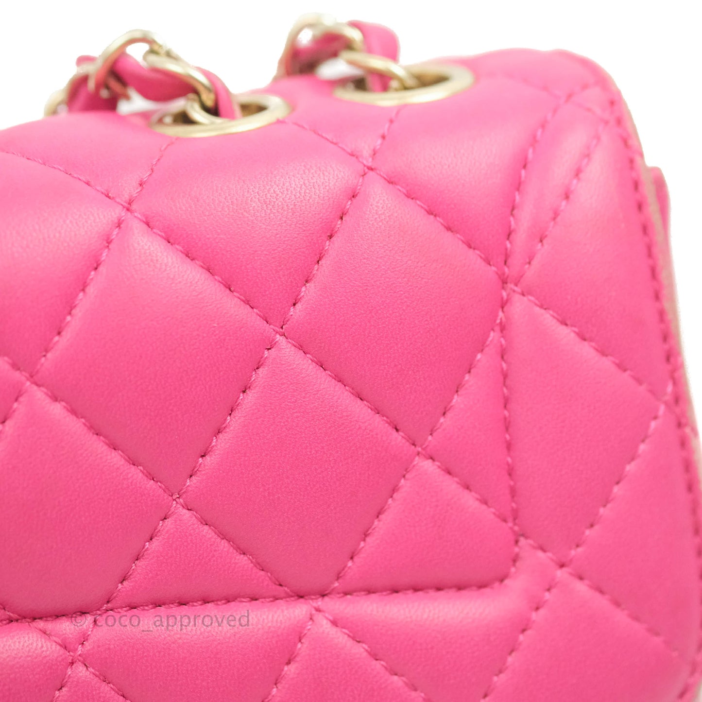 Chanel Quilted Small Flap Pink Lambskin Matte Gold Hardware