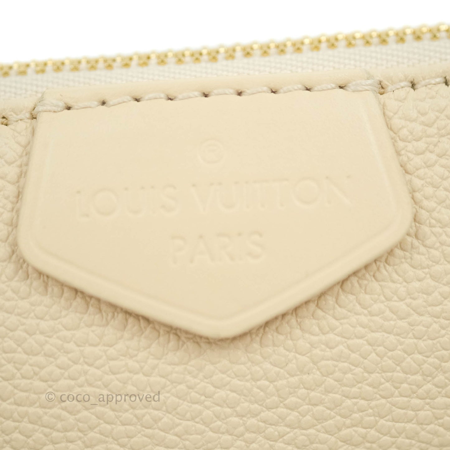 Louis Vuitton Multi Pochette Accessories Monogram Empreinte in Cream