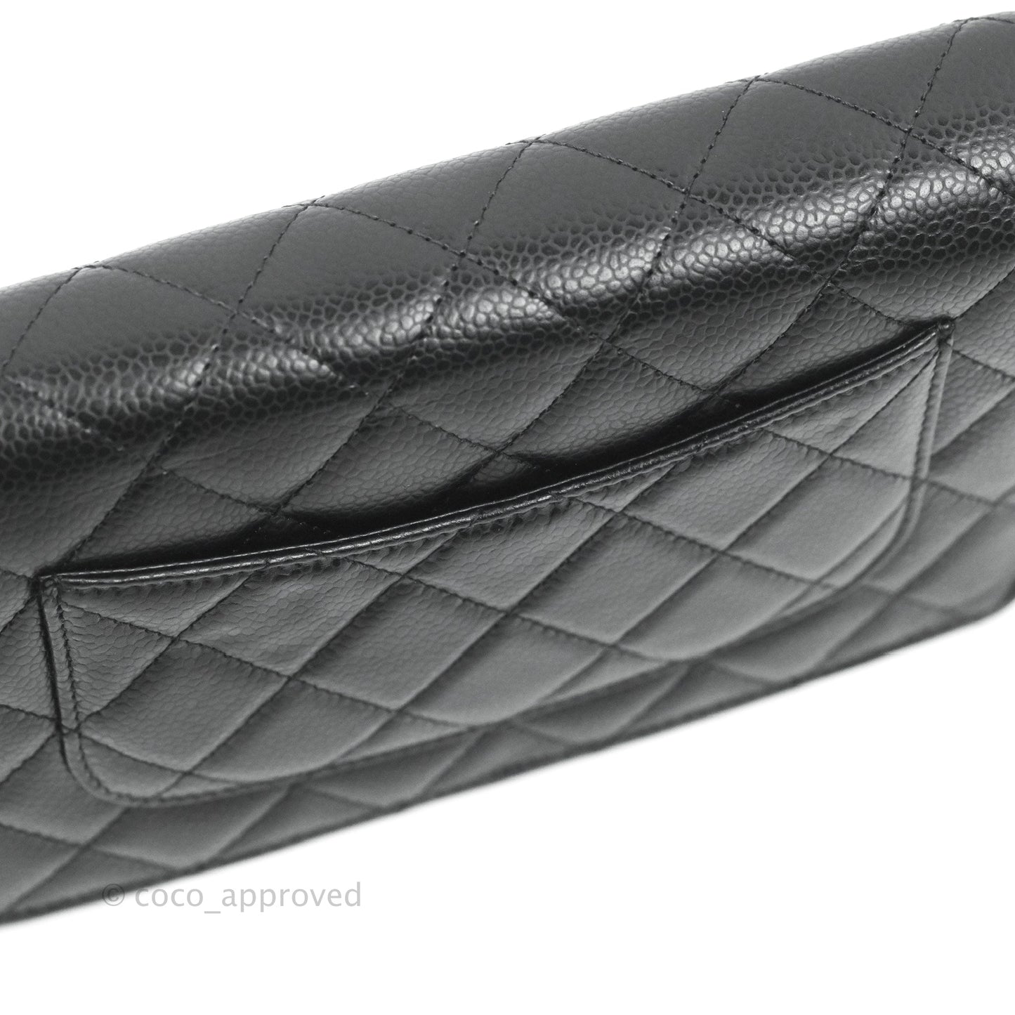 Chanel Quilted WOC Black Caviar Gold Hardware