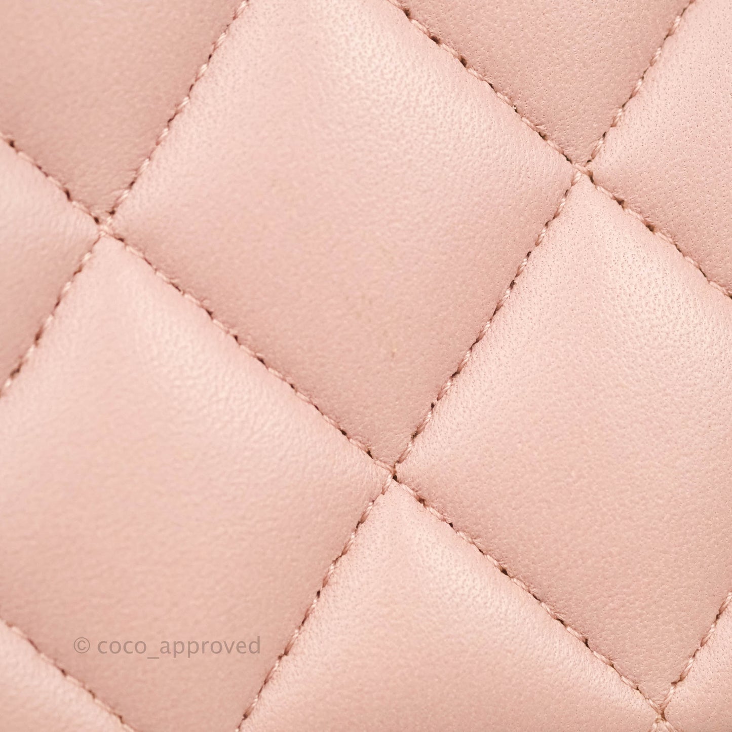 Chanel Classic M/L Medium Flap Quilted Light Pink Lambskin Matte Gold Hardware