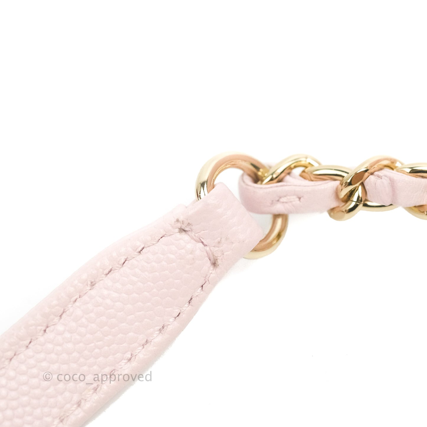 Chanel Mini Coco Handle Quilted Light Pink Caviar Gold Hardware