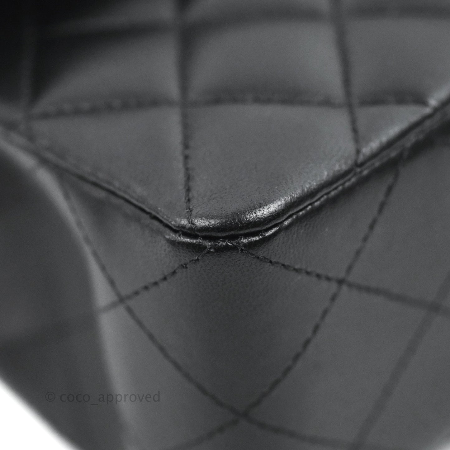 Chanel Small Classic Quilted Flap Black Lambskin Gold Hardware