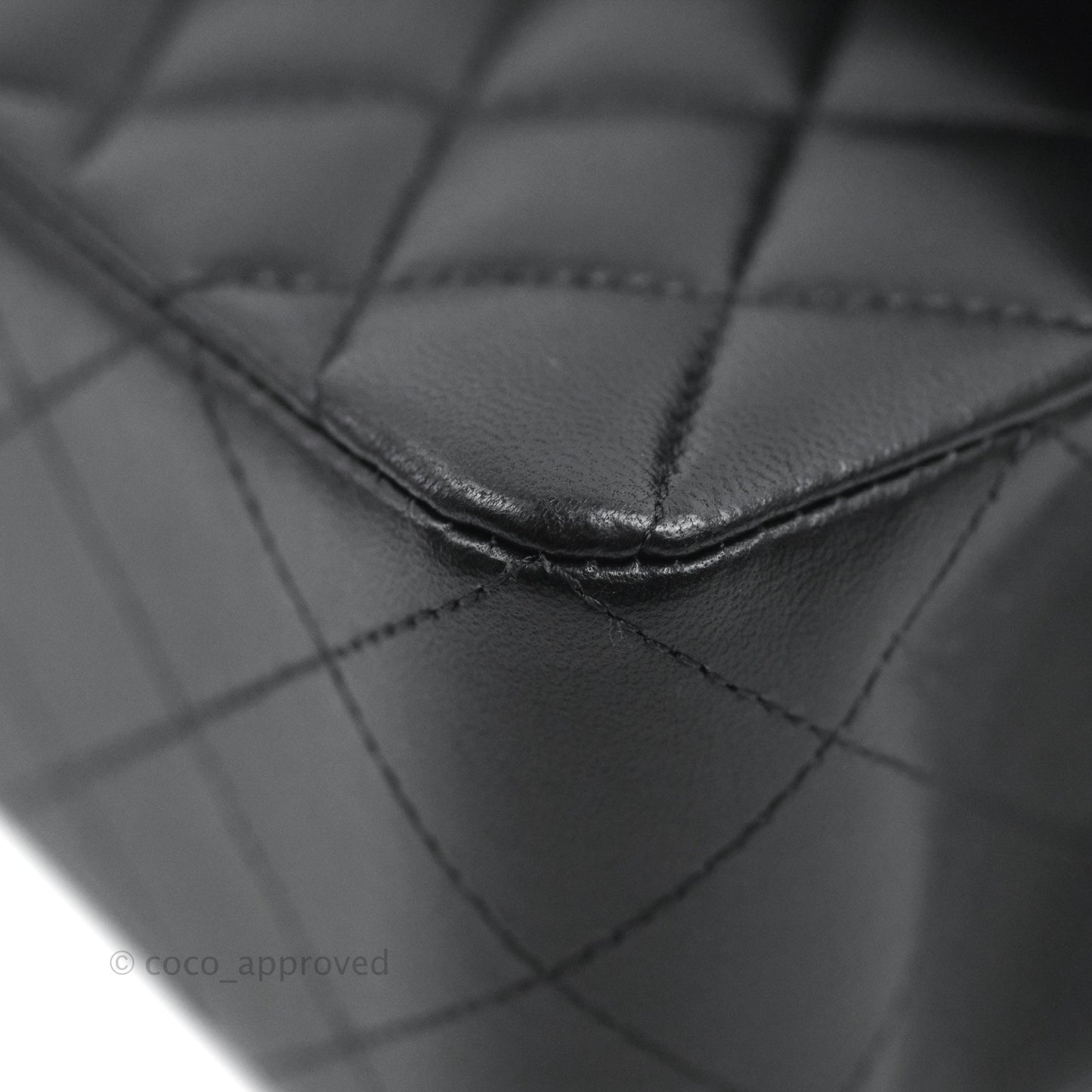 Chanel Small Classic Quilted Flap Black Lambskin Gold Hardware