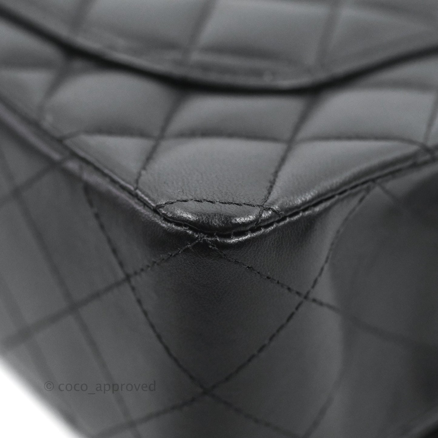Chanel Small Classic Quilted Flap Black Lambskin Gold Hardware
