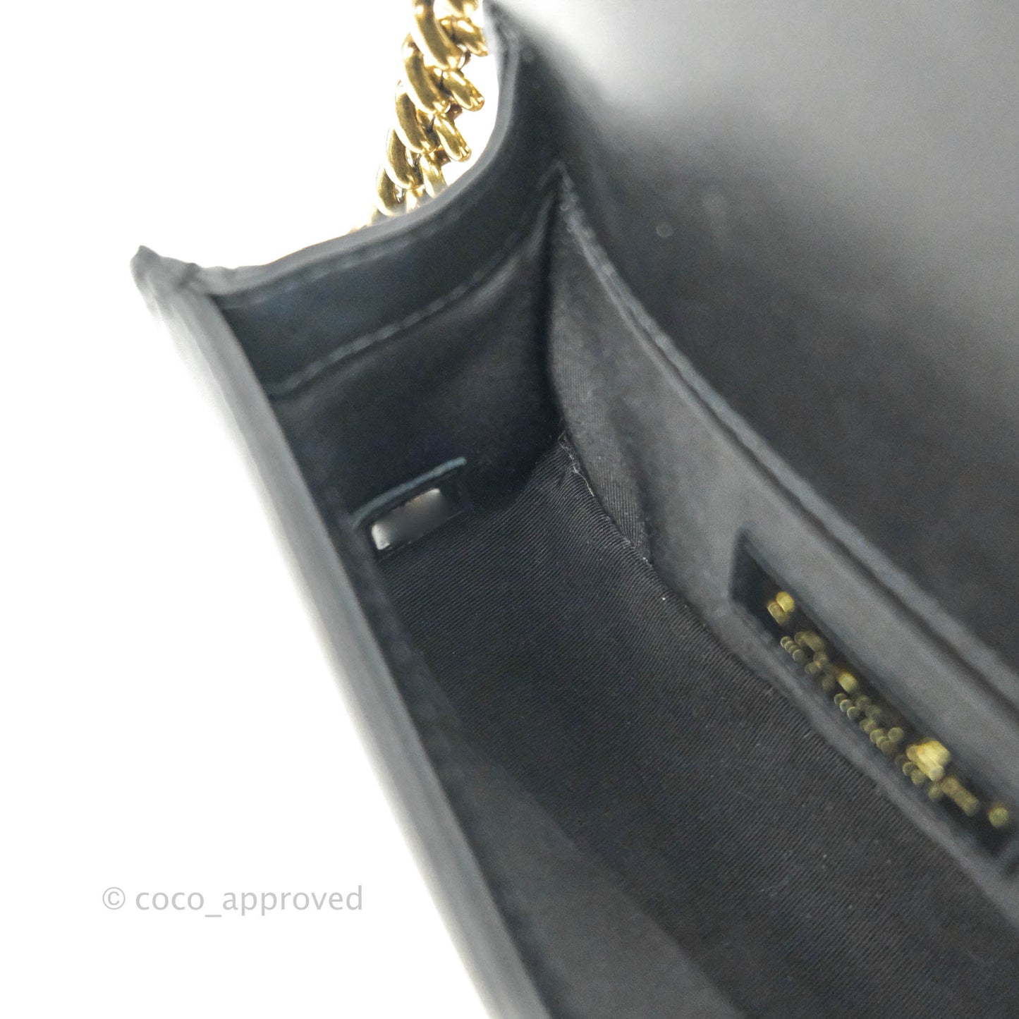 Chanel Small Boy Black Calfskin Aged Gold Hardware