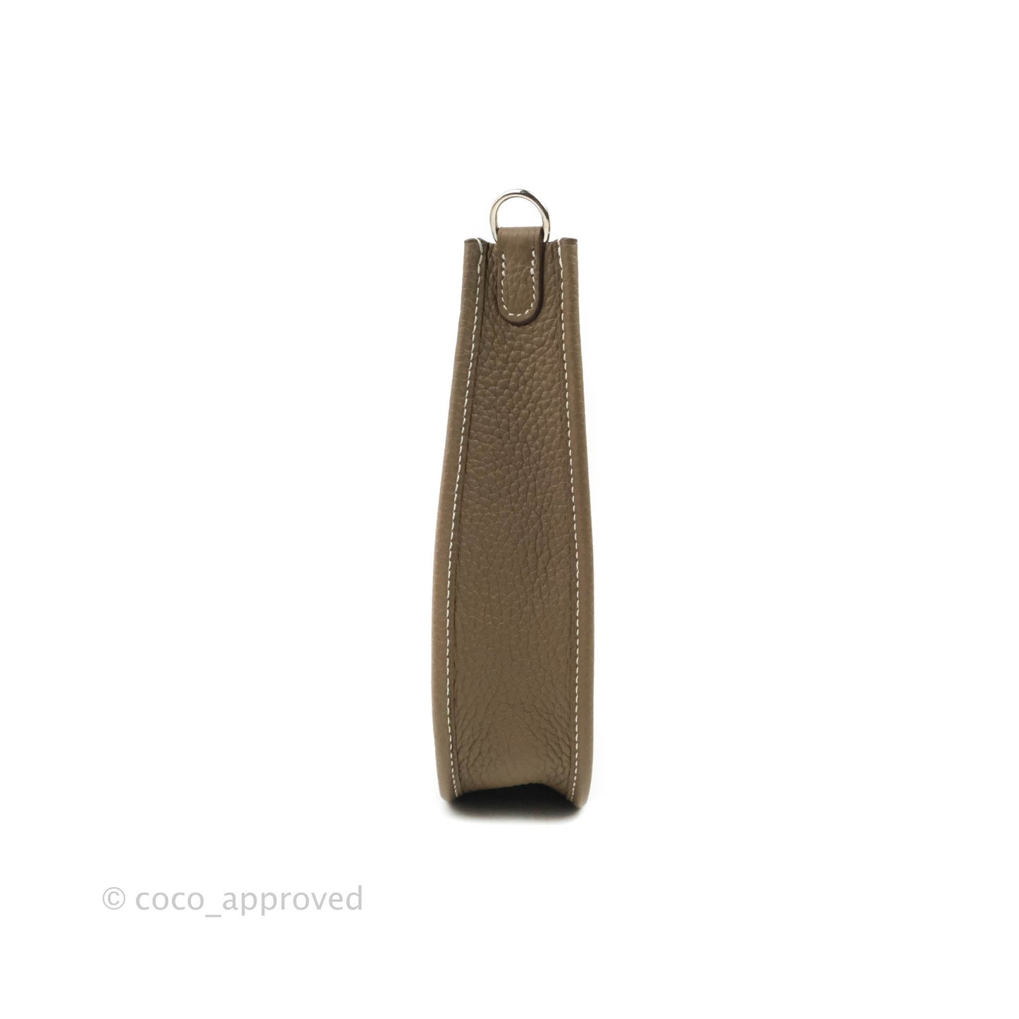 Hermès Mini Evelyne 16 Etoupe Amazone Taurillon Clemence Sangle Wooly Unie Palladium Hardware