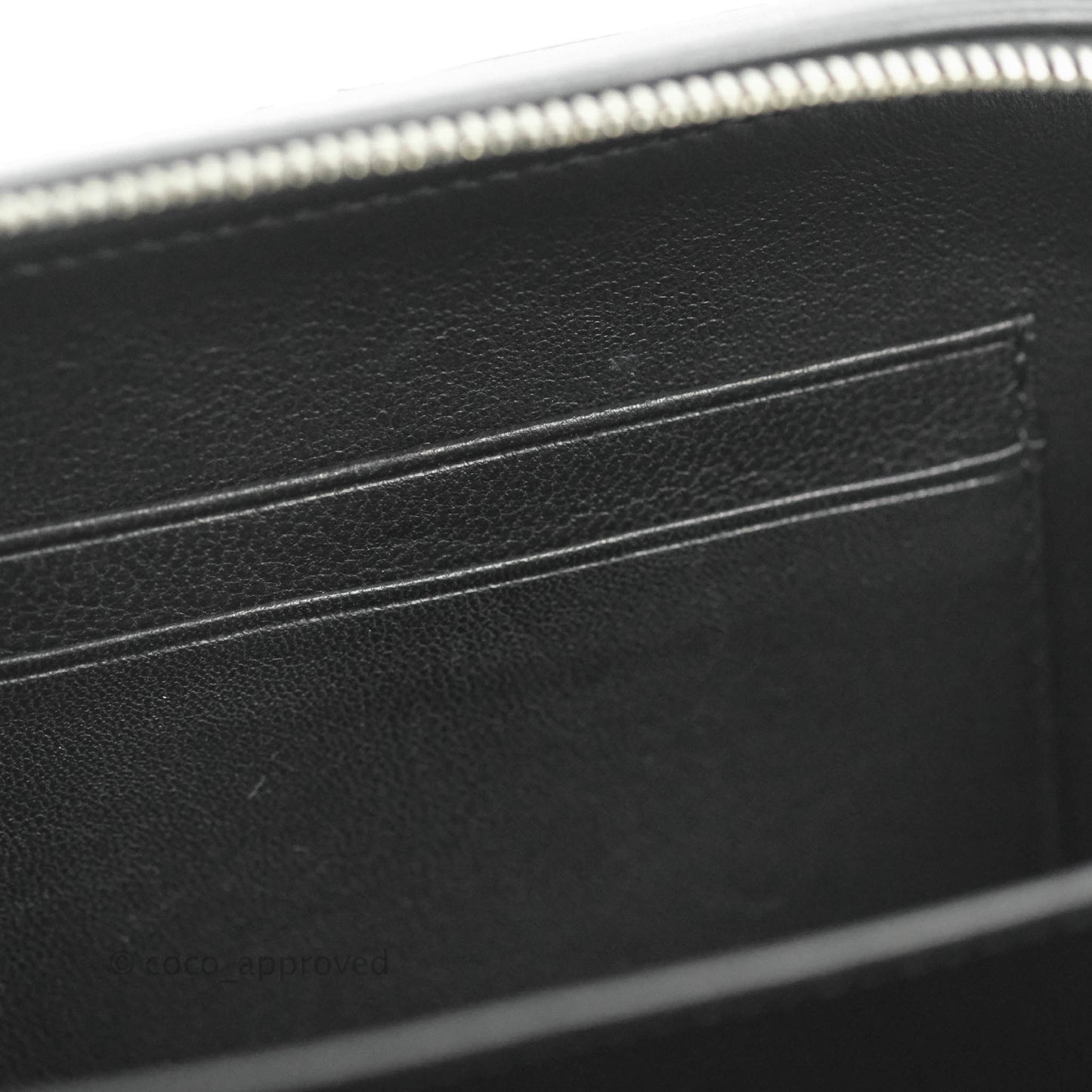 Chanel Mini Quilted Camera Case Black Lambskin Silver Hardware