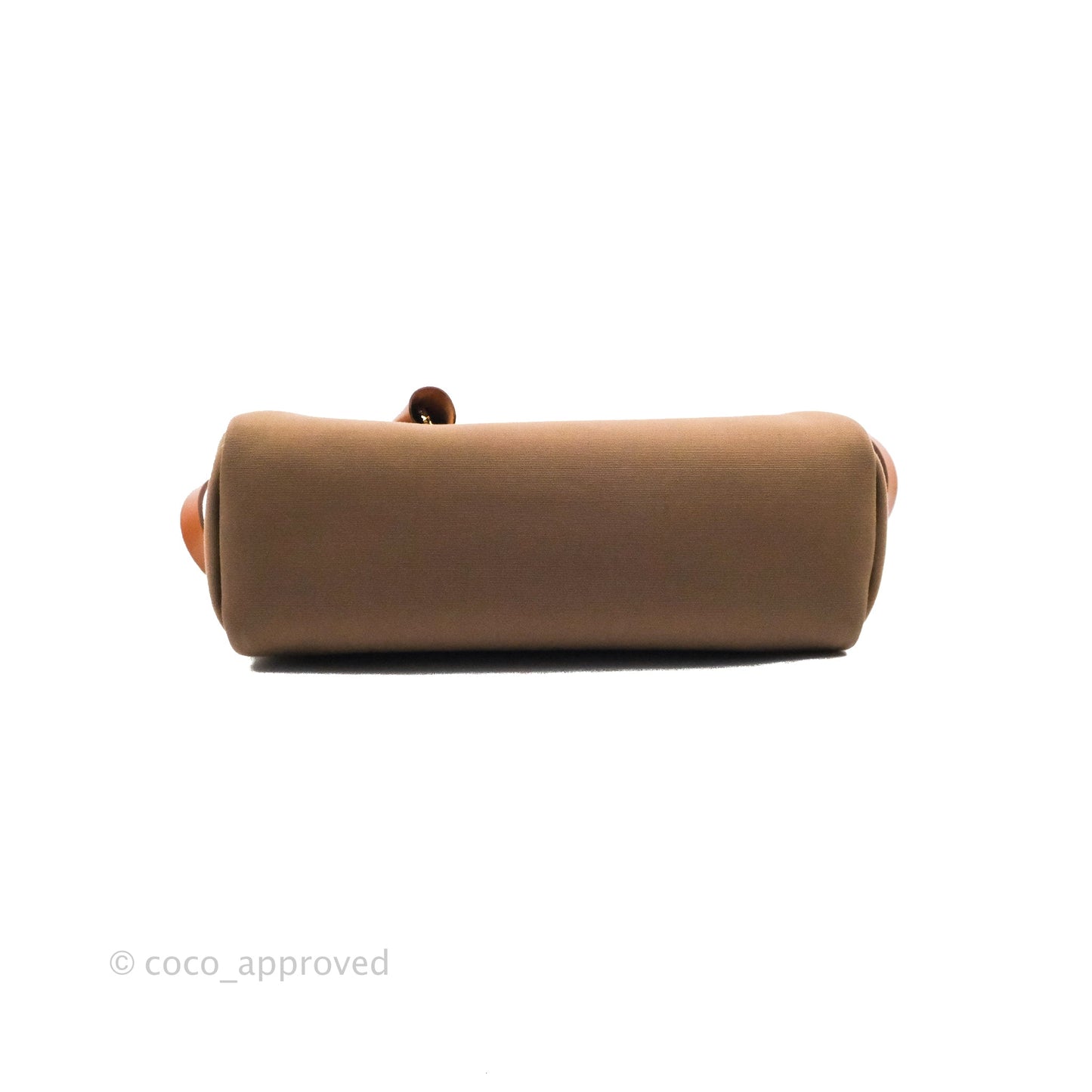 Hermès Retourne Herbag Zip 31 Etoupe-Dune/Fauve Canvas Gold Hardware