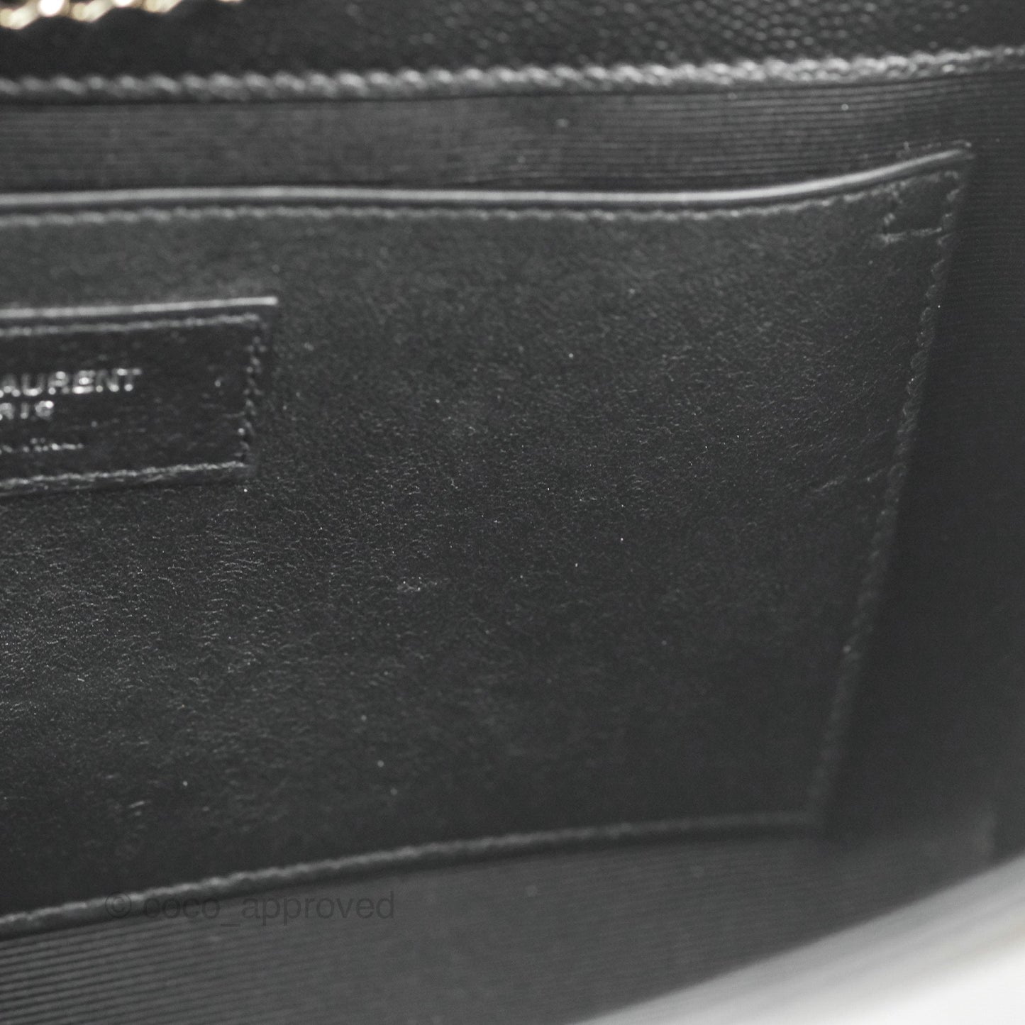 Saint Laurent Medium Classic Monogram Kate Black Grained Calfskin