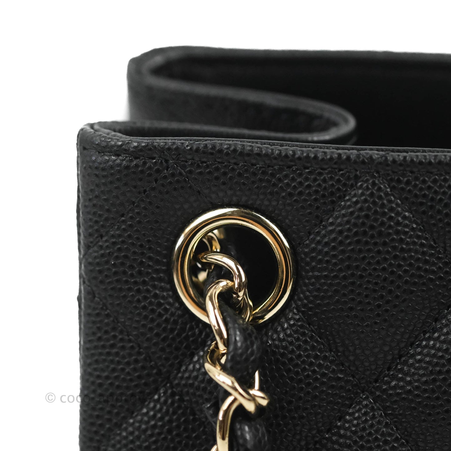 Chanel Mini Bucket Tote Black Caviar Gold Hardware 22S