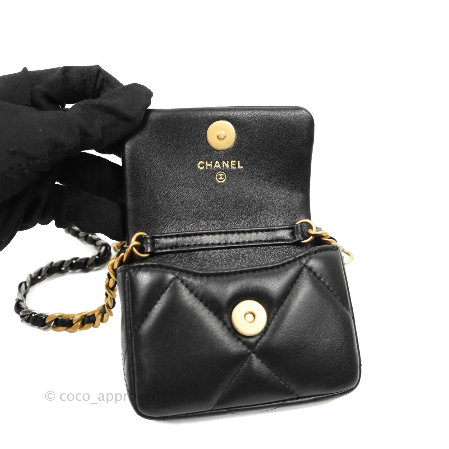 Chanel 19 Belt Bag Black Mixed Hardware