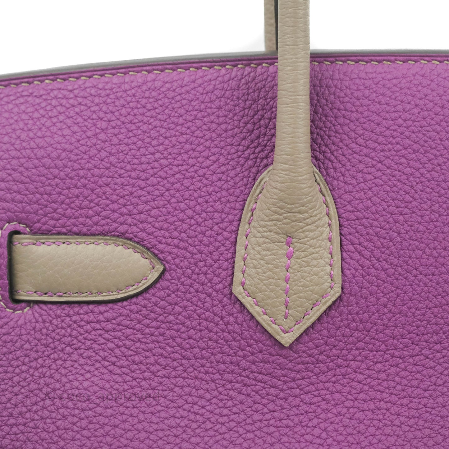 Hermès Birkin 30 Special Order Anemone P9 Gris Asphalt M8 Togo Gold Hardware