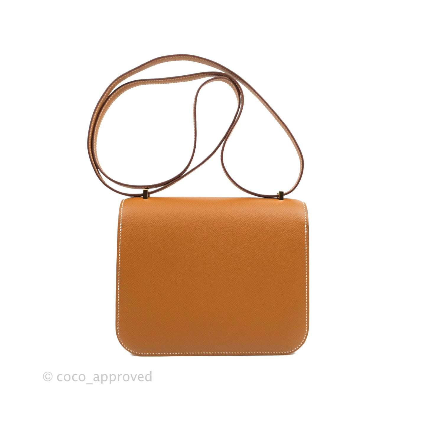Hermès Constance Mini 18 Gold Epsom Gold Hardware