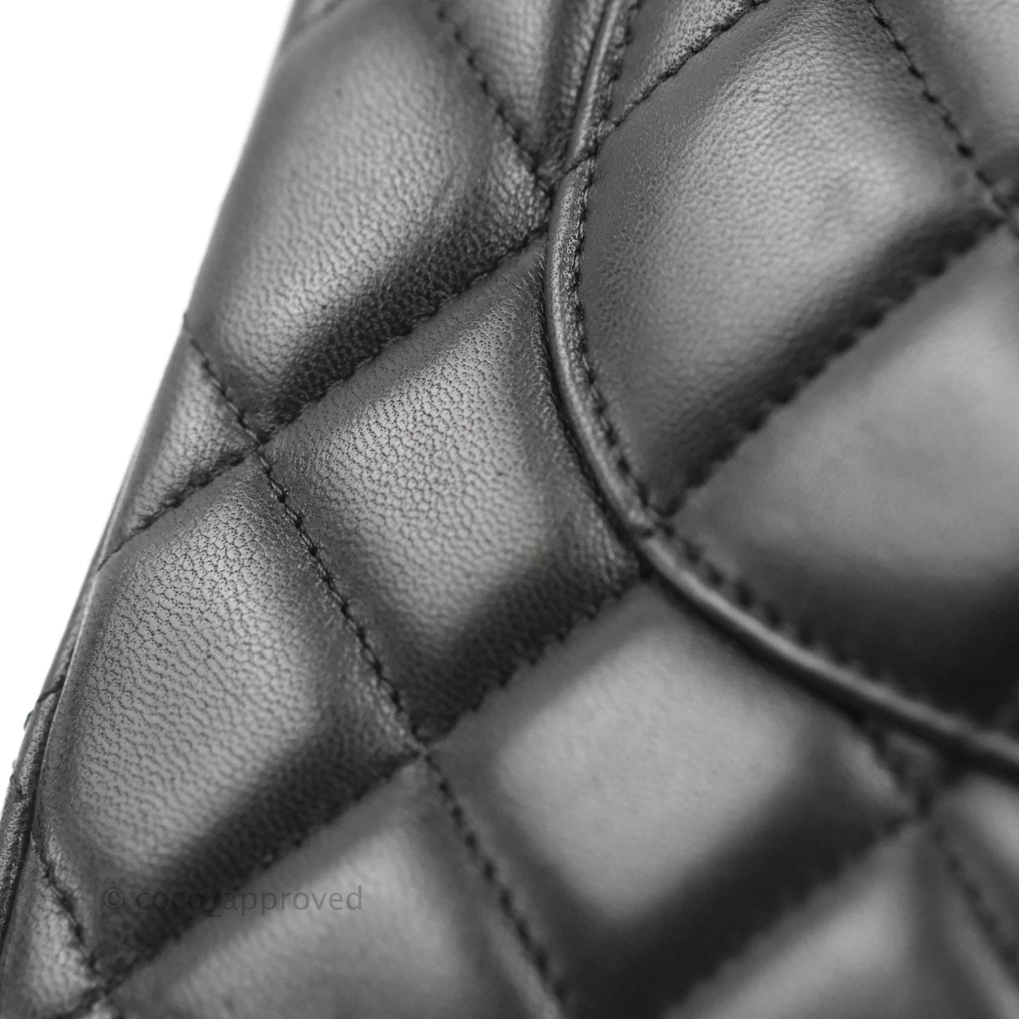 Chanel Jumbo Double Flap Black Lambskin Silver Hardware⁣⁣