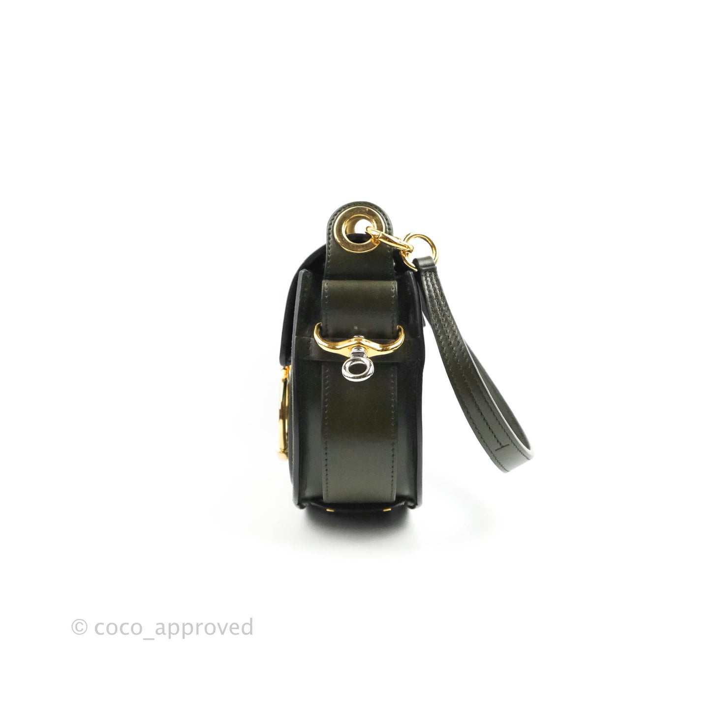 Chloé Small Tess Bag Dark Green Calfskin Suede