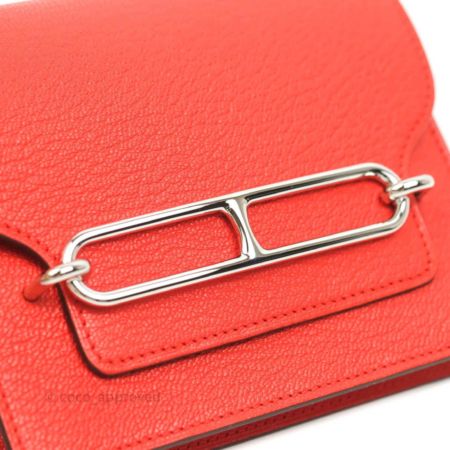 Hermès Roulis Slim Wallet Capucine Palladium Hardware