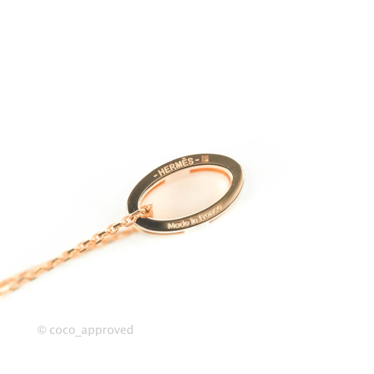 Hermès Pop H Black Pendant Necklace Rose Gold Hardware