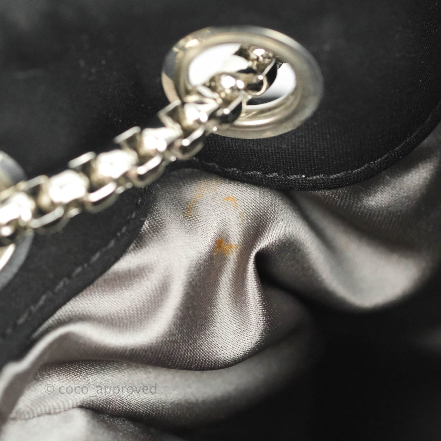 Chanel Black Jersey Bubble Quilt Accordion Flap Bag Silver Hardware
