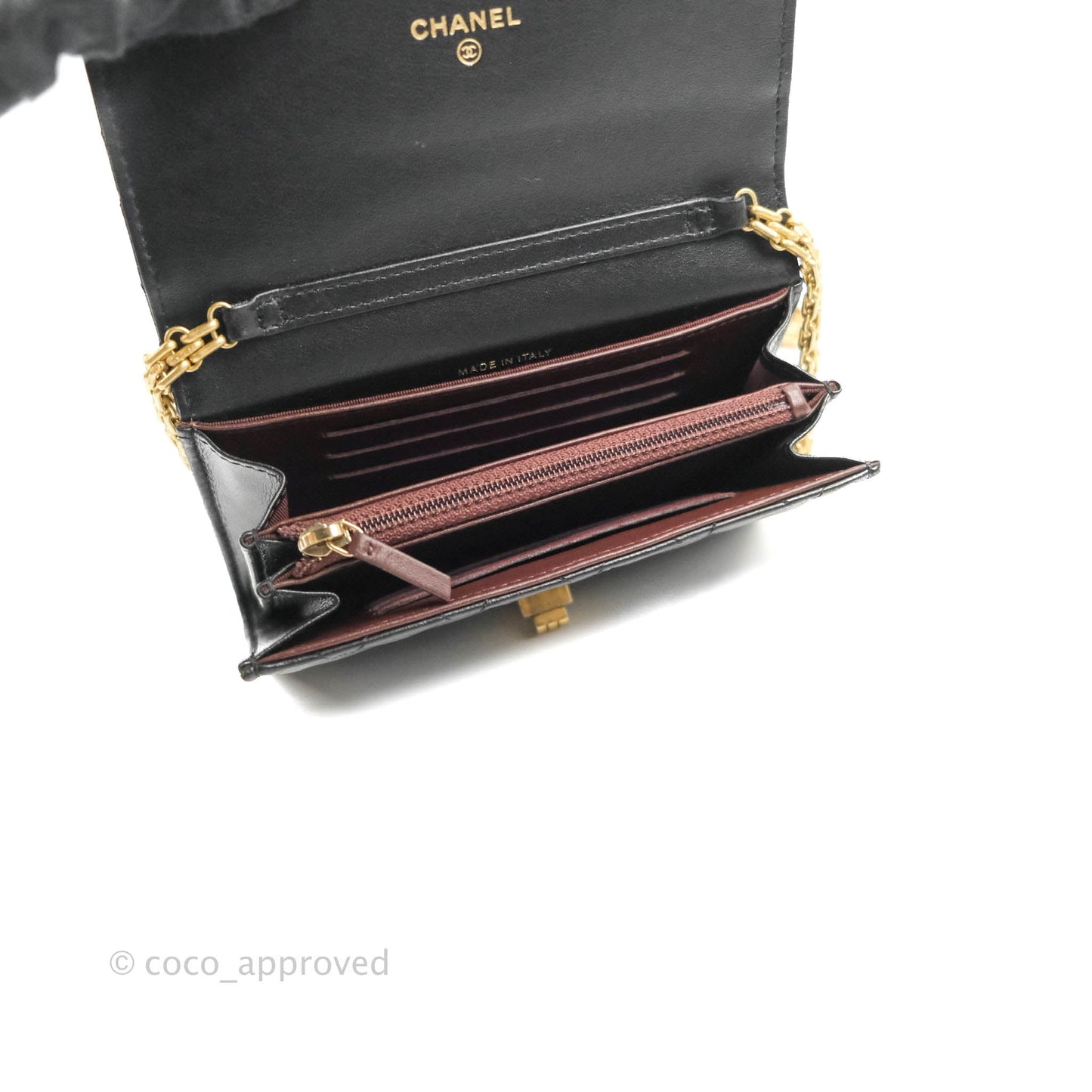 Chanel Reissue 2.55 Clutch With Chain Black Crumpled Calfskin Aged Gold Hardware