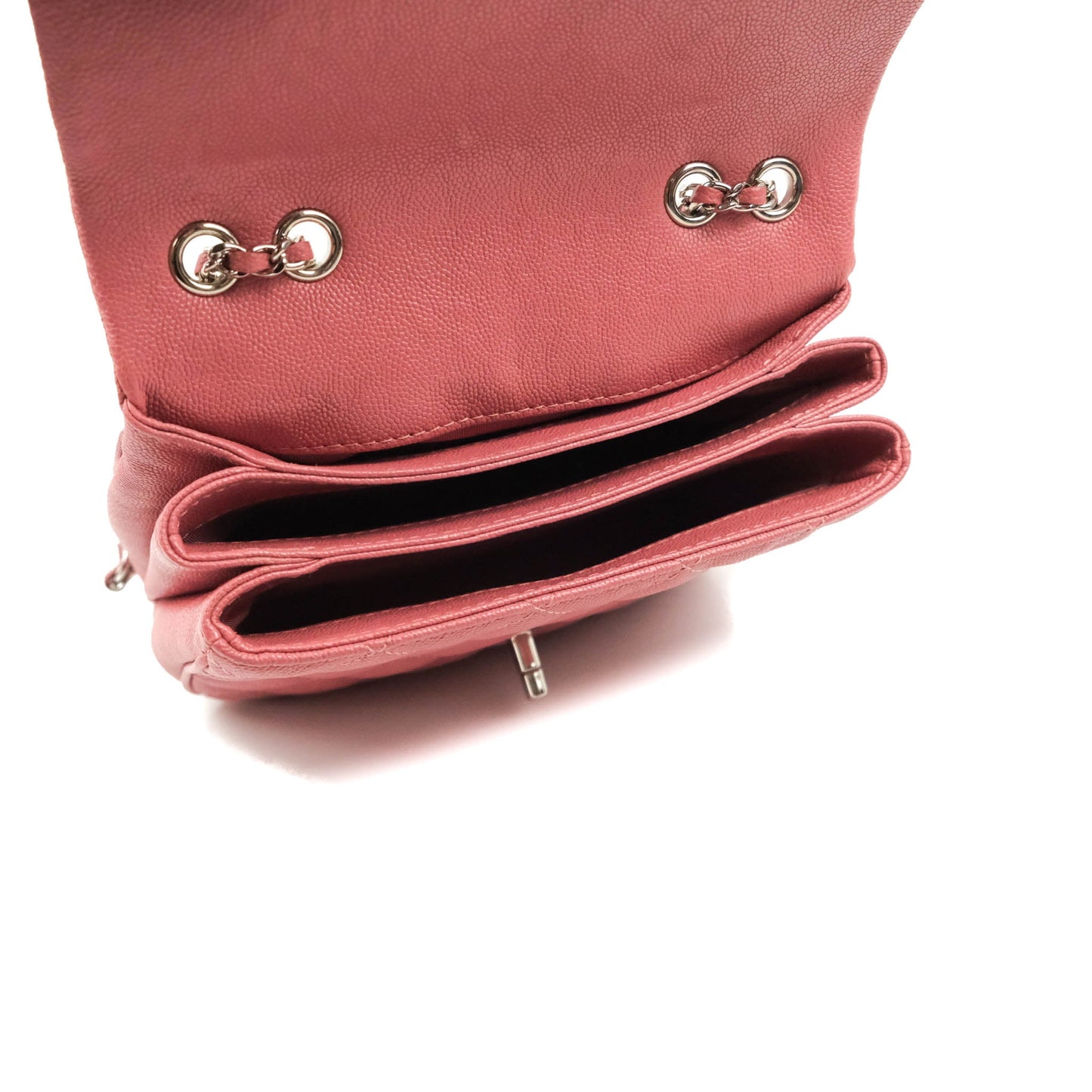 Chanel Caviar Quilted Small Urban Companion Flap Bag Pink Silver Hardware