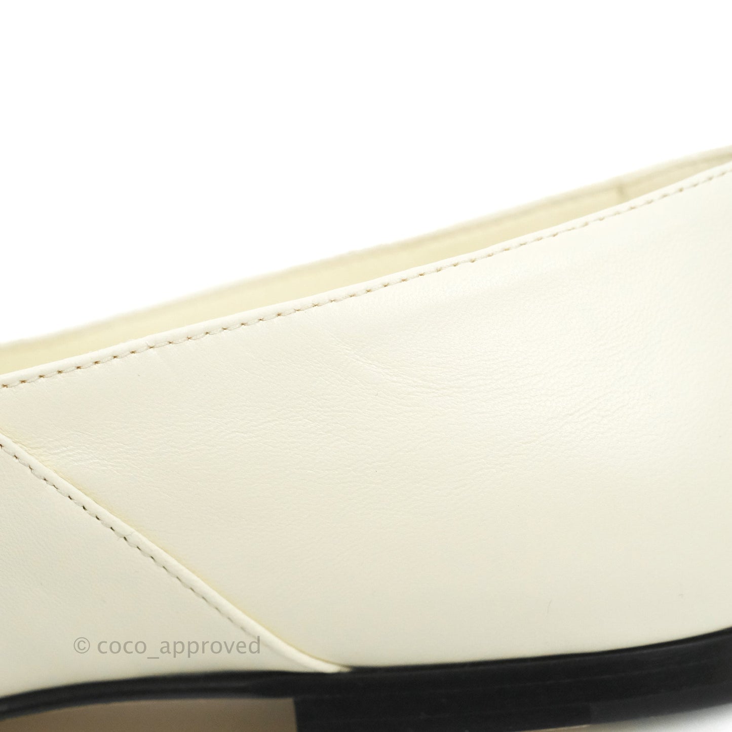 Chanel Mary Janes Flats White/Black 36.5