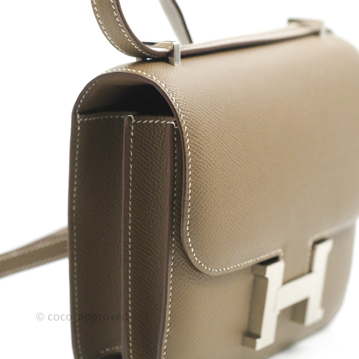 Hermès Constance Mini 18cm Etoupe Epsom Palladium Hardware