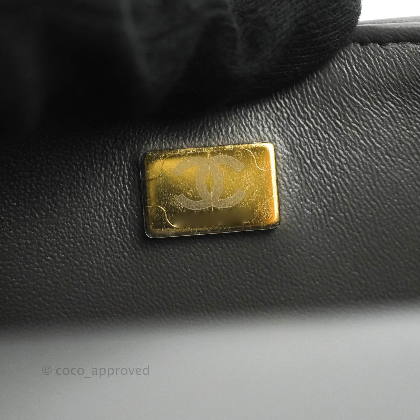 Chanel Top Handle Mini Rectangular Flap Bag Grey Lambskin Gold Hardware