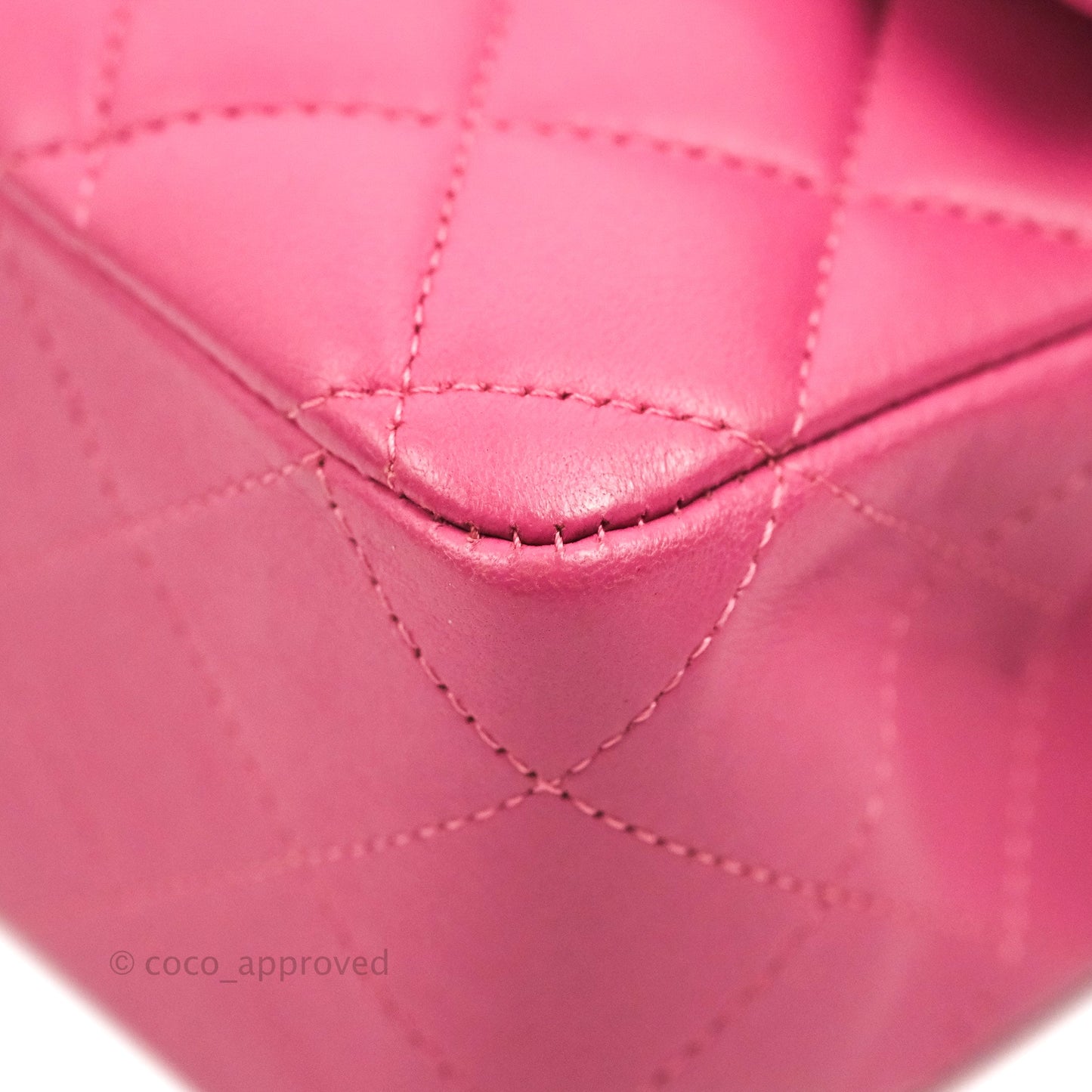 Chanel Classic M/L Medium Double Flap Pink Lambskin Matte Gold Hardware