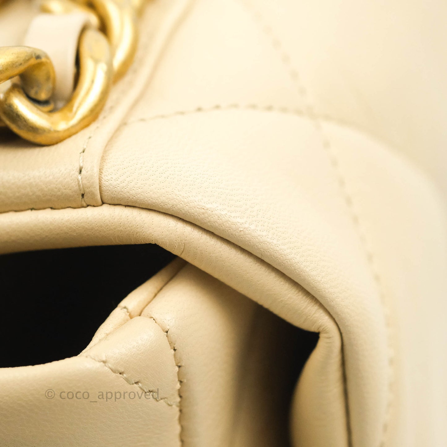 Chanel 19 Medium Beige Goatskin Mixed Hardware 20A