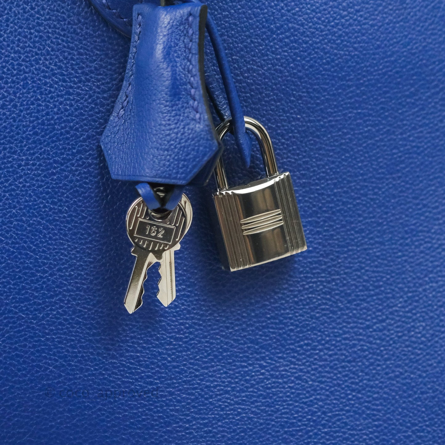 Hermès Bolide 1923 31 Bleu Royal Evercolor Palladium Hardware